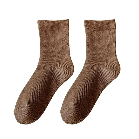 DQRPSEETB Women Thin Cotton Socks Soft Cotton Bootie Socks Women Above Ankle Crew Socks White Ankle Socks Woman,No Show Socks Coffee