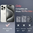 thumbnail image 2 of JETech Magnetic Case for iPhone 15 Pro Max 6.7-Inch Compatible with MagSafe, Translucent Matte Back Slim Shockproof Phone Cover (Maroon), 2 of 6
