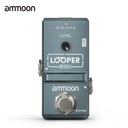 ammoon AP-09 Nano Loop Electric Guitar Effect Pedal Looper True Bypass Unlimited Overdubs 10 Minutes Recording with USB