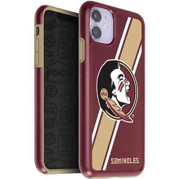 FOCO NCAA Florida State Seminoles Hybrid Case for iPhone 11 & XR (6.1")