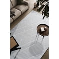thumbnail image 2 of Nube Messina Ivory Recycled Polyester Area Rug, 2 of 7