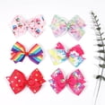 thumbnail image 4 of 24PCS 4.5Inch Bows for Girls Boutique Grosgrain Ribbon Rainbow Hair Bow Alligator Hair Clips Pigtail Bows Unicorn Hair Clips for Baby Girls Toddler Kids Children Teens in Pairs, 4 of 14