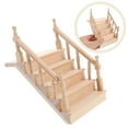 thumbnail image 5 of MRLESS Miniature Wooden Stair for Dollhouse Furniture, Perfect for Crafting, Decorating, and Scene Models Accessories, 5 of 9