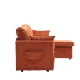 thumbnail image 5 of Gexpusm Pull Out Combination Sofa Modern L-Shaped Couch with Storage Recliner,Orange, 5 of 6