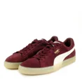 thumbnail image 3 of PU & MA Men's Suede Classic + Leather Trainers Shoes Sneakers in Zinfandel, 3 of 6