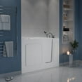 thumbnail image 4 of Meditub Collection 26 in. L x 53 in. W Right Side Drain Combination Jetted Bathtub in White with Powered Fast Drain, 4 of 4