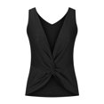 thumbnail image 5 of JIUKE Summer Eyelet Tank Tops for Women V Neck Loose Fitted Sleeveless Lightweight Comfy Tee Shirts Black L, 5 of 7