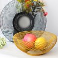 thumbnail image 2 of Cesta de frutas de malla de alambre de hierro creativa de doble capa, cesta de almacenamiento moderna para bocadillos y dulces, plato de frutas secas, plato de frutas para el hogar, 2 of 5