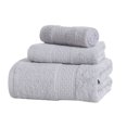 thumbnail image 1 of Toalla de algodón para hotel en casa, manos, cara, cuerpo, agua, absorción de sudor, limpieza, secado, toalla, gris claro 3 unids/set Eigraketly  HA4650-03B, 1 of 7