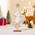 thumbnail image 2 of Naiovety Decoración de árbol de Navidad, exquisitas decoraciones navideñas, escaparate de tienda para el hogar, de DIY, decoración de Kits de decoración para fiestas Blanco, 2 of 6