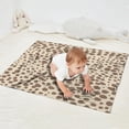 thumbnail image 2 of Beige and Brown Of Leopard Print Blanket,Comfortable Soft Flannel Throw Blanket,All Season,Warm Lightweight Blankets for Sofa Bed Couch Living Room Chair,30"x40", 2 of 4