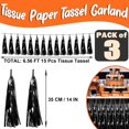 thumbnail image 2 of Banner con borlas metálicas negras Garland Hysilla de 9,8 pies x 3, 2 of 3