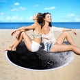 thumbnail image 4 of Toalla de playa, toallas de baño redondas estampadas de microfibra, toalla de playa súper colorida, manta de playa a prueba de arena, tapete de playa, toalla multiusos para viajes, piscina, tienda de, 4 of 9