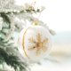 thumbnail image 1 of Bolas blancas con estampado de alce y copo de nieve para Navidad, 6 piezas, 6cm, colgante para árbol de Navidad, bolas de espuma para el hogar, regalos de Año Nuevo, 1 of 4
