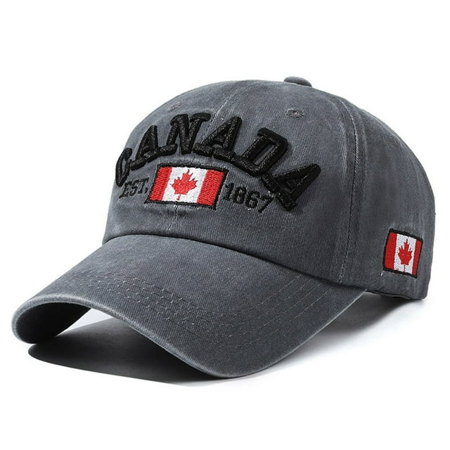 TINZ Canada Baseball Cap Canada Day Embroidered Maple Leaf Flag Adjustable Hat