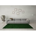 thumbnail image 3 of Ahgly Company Indoor Round Solid Green Modern Area Rugs, 3' Round, 3 of 4