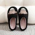 thumbnail image 3 of Fuzzy Slippers For Women Couple Winter Cute Cow Pattern Cartoon Warm Padded Slippers Warm Cozy Winter House Slippers Bedroom Indoor House Shoes, 3 of 7