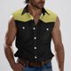 thumbnail image 2 of Camisas de Cuello para Hombres Moda Casual Patchwork Turndown Bolsillos sin Mangas Tanque Deportivo, Poliéster, 2 of 5
