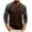 Coffee, variant on Mens Patchwork Henley Shirt Casual Button Color Block Long Sleeve Pullover Slim Stretch Polo Shirts