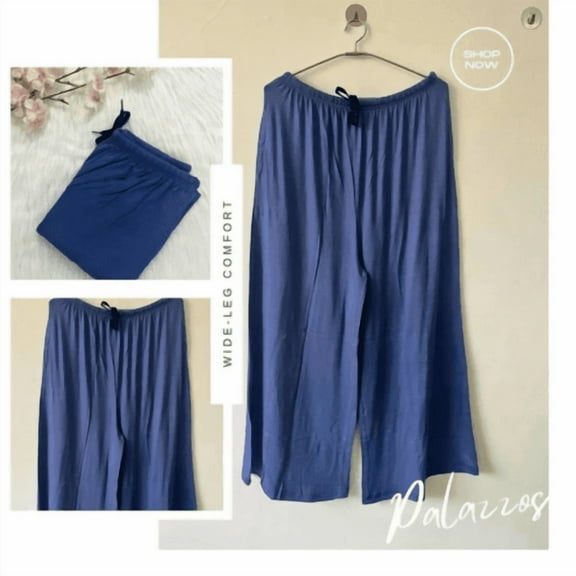 MISS MomInStyleStore Cotton Palazzo Pants for Women, Free Size, Wide Leg  Bottom, Regular Wear