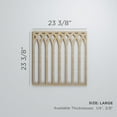 thumbnail image 2 of Ekena Millwork 23 3/8"W x 23 3/8"H x 3/8"T Large Cedar Park Decorative Fretwork Wood Wall Panels, Alder, 2 of 6