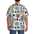 thumbnail image 3 of Sikiie Turtle Men's Wrinkle Free Untucked Cuban Shirt Business Casual Button Down Shirts Short Sleeve ShirtSmall, 3 of 5