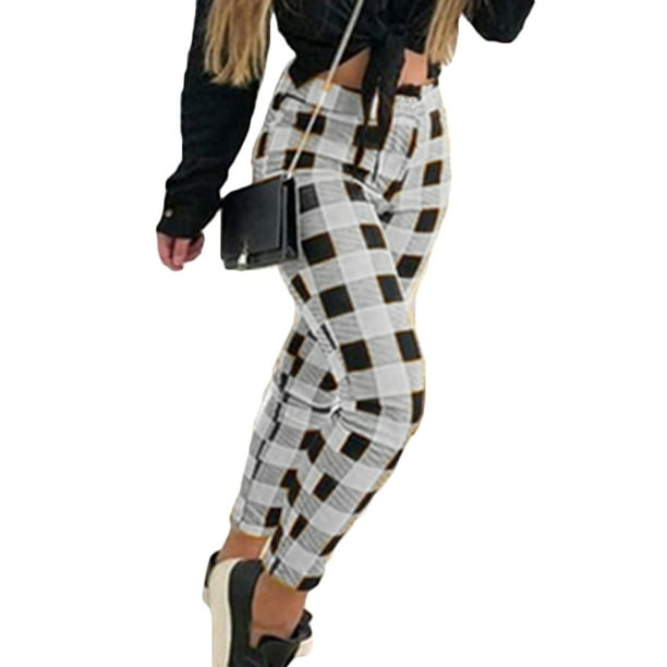 plus size striped trousers
