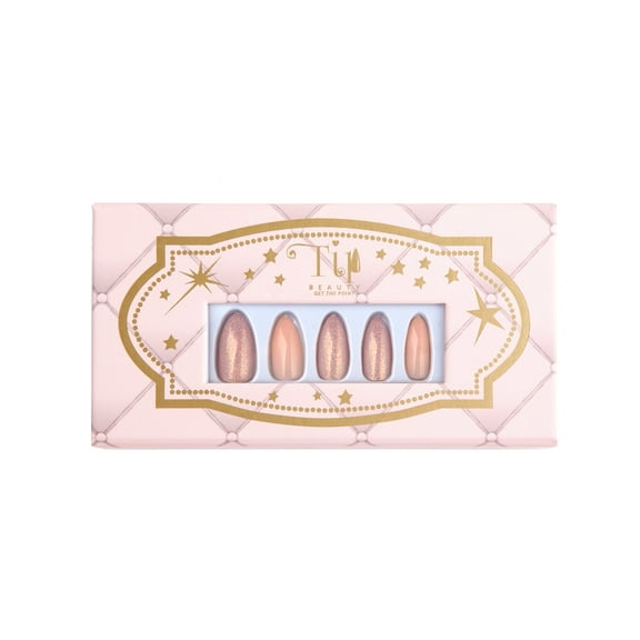 Tip Beauty Press-On Nails, Shimmer/Glitter