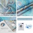 thumbnail image 6 of Blackout Curtains for Bedroom, Teal Blue Owl Room Darkening Window Drapes for Living Room, Modern Flowers Birds on Branch Thermal Insulated Grommet Curtains, 52x84 inch, 2 Panels, 6 of 9