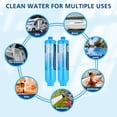 thumbnail image 4 of 2-pack Tastepure RV Water Filter,  RV Inline Water Filter with Flexible Hose Protector, KDF&GAC Reduces Bad Taste, Odors, Chlorine, and Sediment, Camping Essentials for  Drinking Water, 4 of 5