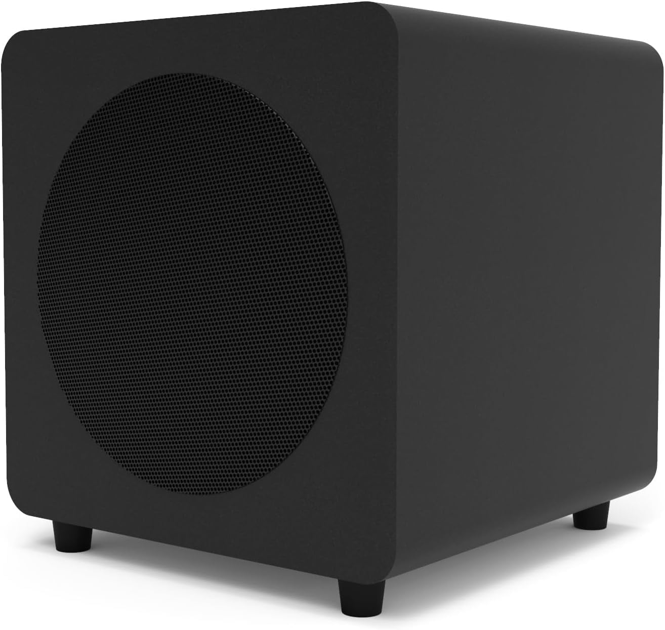 Kanto ORAMB Powered Reference Bluetooth Desktop Speakers with a Kanto SUB8VMB Sealed Powered 8" Subwoofer and Kanto S2 Angled Desktop Speaker Stands for Small Speakers (2023)