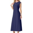 thumbnail image 5 of MINTREUS Nightgowns for Women Sleeveless Maxi Long Lounge Dress Lightweight Nightshirt with Pockets, 5 of 7