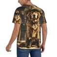 thumbnail image 2 of KLL Western Cowboy Golden Retriever for Men's Baseball Shirts,Short Sleeve Casual Shirts Button Down Shirt for Men Beach Summer Wedding Shirt-XX-Large, 2 of 7