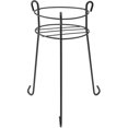 thumbnail image 1 of 21" x 10" Black Wire Round Plant Stand, 1 of 1