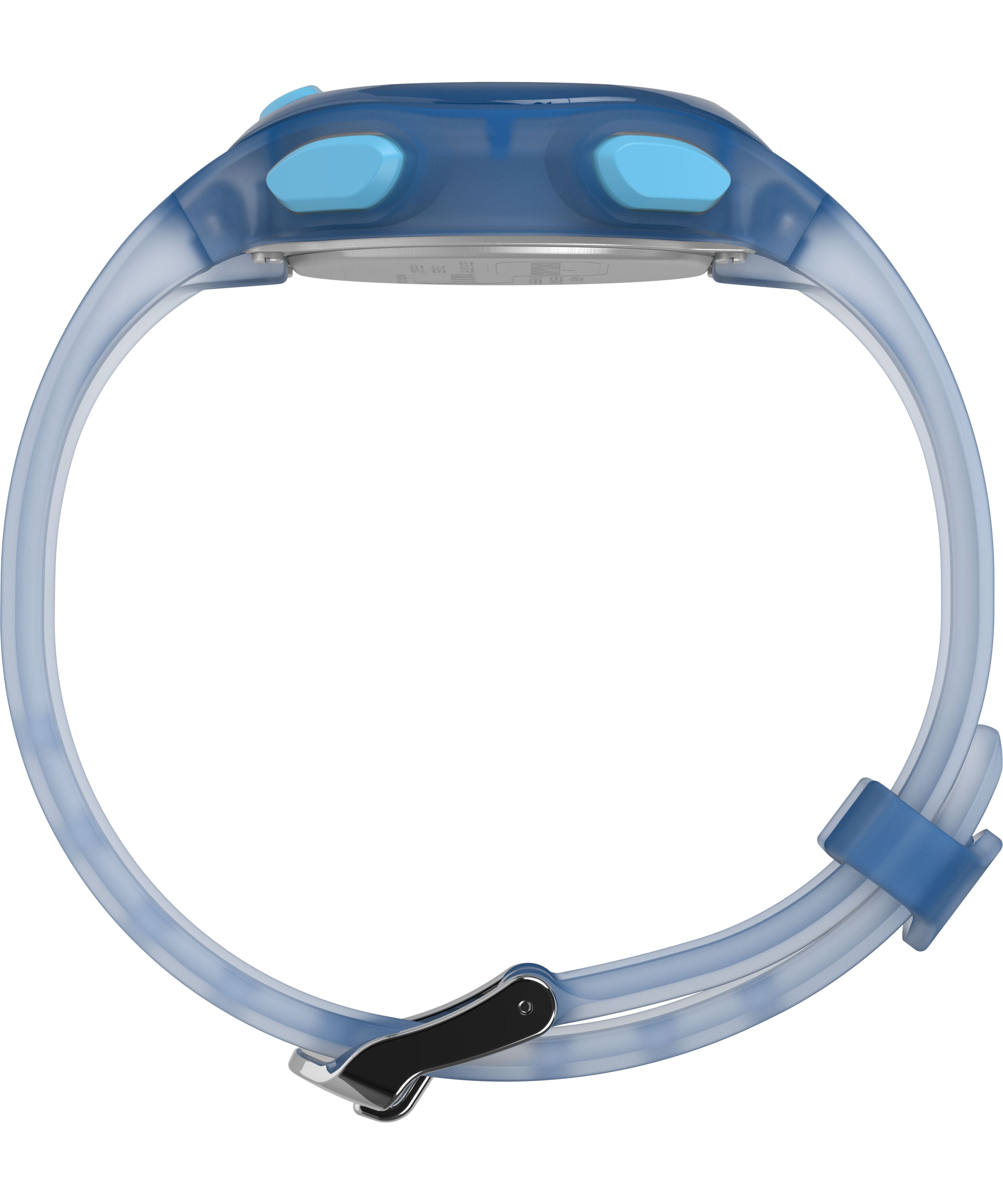 Timex Women's Ironman Essential 34mm Watch - Blue Strap Digital Dial Blue Case