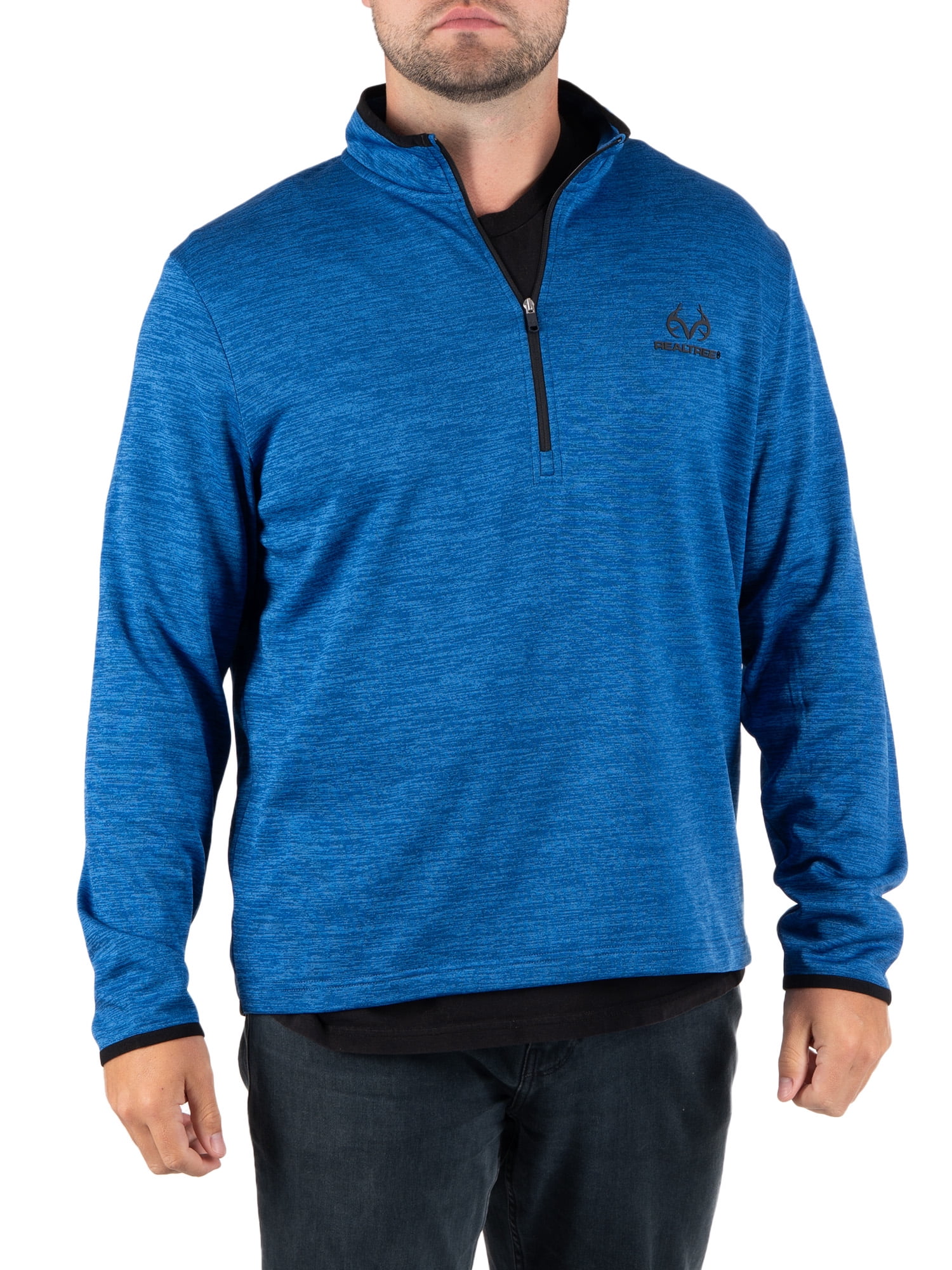 Realtree Men's Fleece Quarter Zip Pullover Sweatshirt, Sizes S-2XL