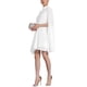 thumbnail image 4 of VESTIDOS DE CHIFFON INSPIRADORES CHIC PARA MUJERES, CON MANGAS SUELTAS Y FLUIDAS, CAPA PLEGADA, TALLA M BLANCO, 4 of 6