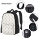 thumbnail image 3 of Disketp Anchors Mochila Estampada de Gran Capacidad con Lonchera y Estuche, Set de 3 Piezas para Estudiantes, 3 of 7