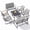 Gray, variant on Noelse Patio Furniture Set, 4 Piece Textilene Conversation Set with 2 Rocking Chairs and Coffee Table, Perfect for Lawn, Garden, Poolside, Black