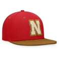 thumbnail image 3 of Men's Fanatics Scarlet/Brown Nebraska Huskers NoBo Fitted Hat, 3 of 4