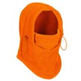 thumbnail image 2 of Opvise Unsiex Fashion Warm Hats Integrated Ear Protection Breathable Waterproof Thermal Fleece Balaclava Hat Stylish Winter Headwear Orange, 2 of 8