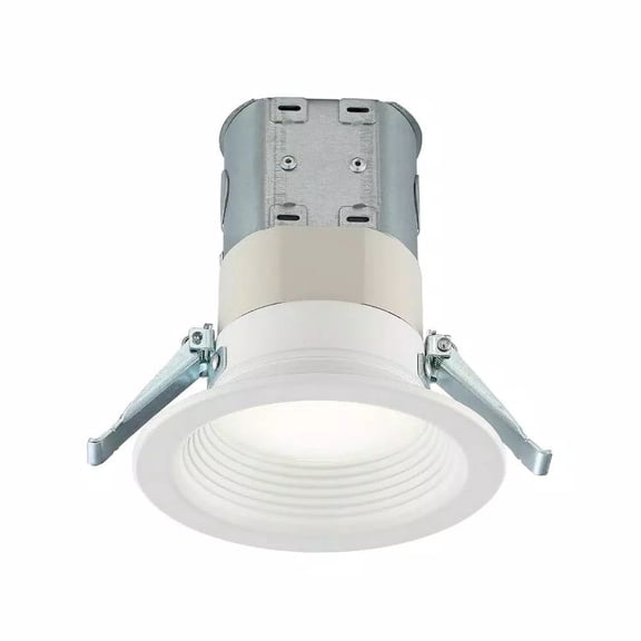 Commercial Electric Easy-up 4" Deep Baffle Selectable Canless LED Recessed Kit