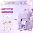 thumbnail image 2 of Sanmadrola Girlish School Backpack Multi-functional Large School Bookbags 15.6 Inch Laptop Backpacks Durable Cute Aesthetic Travel Daypacks for Tween Teen Primary Middle School Students, 2 of 9