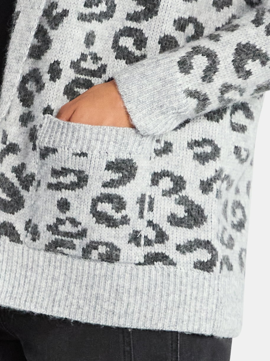 Time and Tru Women's Fuzzy Cardigan Sweater, Lightweight, Sizes XS-XXXL