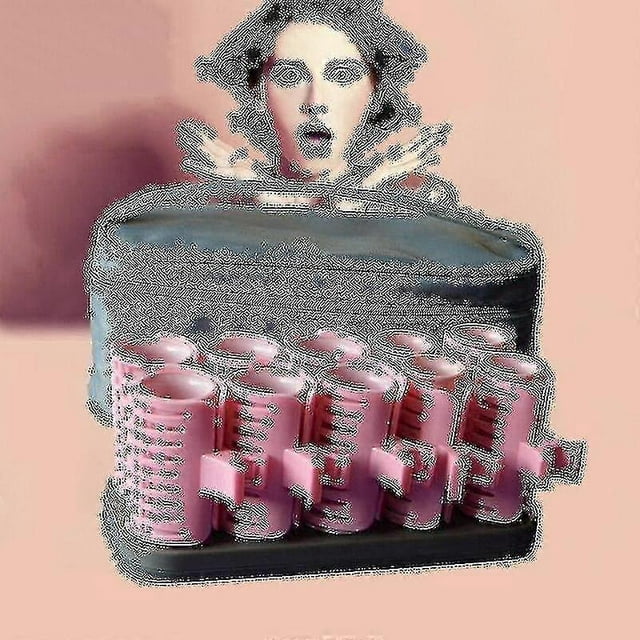 Juego de 10 rulos eléctricos calefactables para cabello extragrueso, con termostato cerámico e iones, para uso en cabello seco o húmedo.