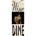 thumbnail image 3 of Prime, Marcus 11x24 Black Modern Framed Museum Art Print Titled - Wine Dine, 3 of 5