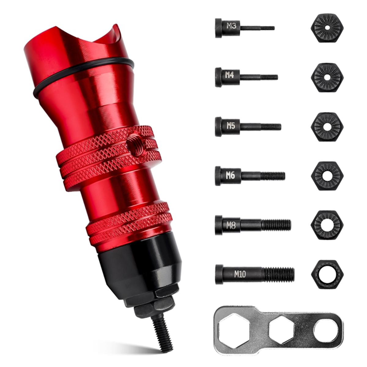 Electric Rivet Tool Rivet Nut Tool Electric Rivet Nut Adapter M3 M5 M6 M8 M10 Manual Riveter Tool