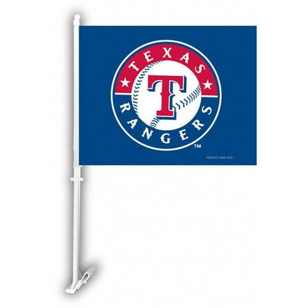 MLB - Texas Rangers 11x14 Double Sided Car Flag - Set of 2