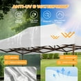 thumbnail image 3 of HOTEEL 10x15 Heavy Duty Canopy, Pop up Commercial Canopy Tent with 4 Sidewalls, Easy Up Wedding Party Tent, Outdoor Instant Carport Gazebo,White, 3 of 10