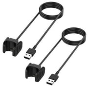 Tianle Charger Compatible with Fitbit Charge 4, Replacement USB Charging Cable Cord Dock Adapter Compatible with Fitbit Charge 4 Fitness Wristband (2 Pack, 1m/3.3ft)